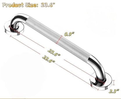 Bathroom Grab Bars Stainless Steel Handrail Bathtubs and Showers Toilet Handle Safety Bathtub Anti Slip Handrail for Handicap Elderly Disabled Injury - size: 23.6inch