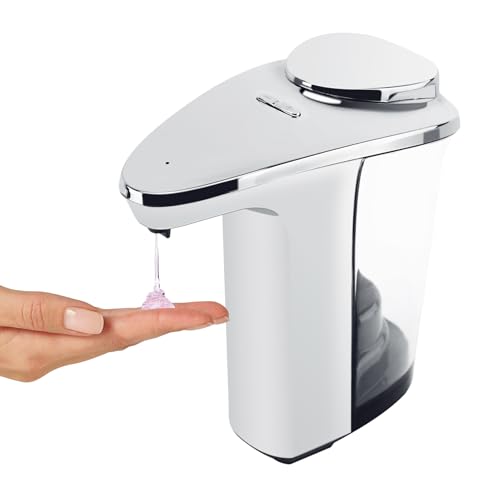 Automatic Soap Dispenser, Touchless Battery Operated Hand Soap&Dish Soap Dispenser, Sensor Liquid Soap Dispenser 17oz/500ml with Adjustable Output for Kitchen Sink Bathroom Commercial(Sliver) - color: Sliver
