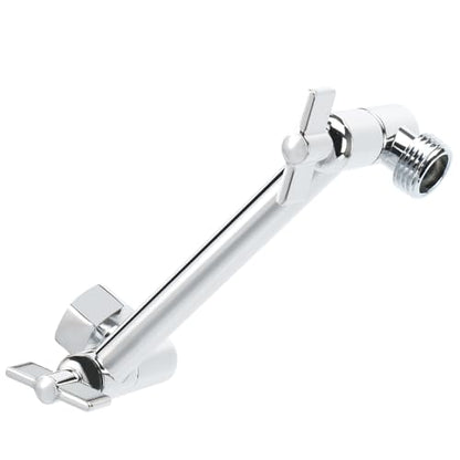 NearMoon Adjustable Shower Arm Universal Connection, Extension Arm, Adjust Angle to Upgrade Shower Experience, Easy to Install, Anti-leak (5 Inch, Chrome Finish) - color: Chrome Finish, style: 5 Inch Adjustale