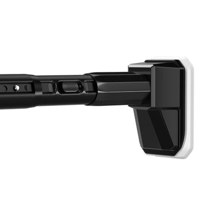Tension Curtain Rod No Drill Shower and Outdoor Extra Long Adjustable Rod (Black, 41-67inches) - color: Black, size: 41-67inches