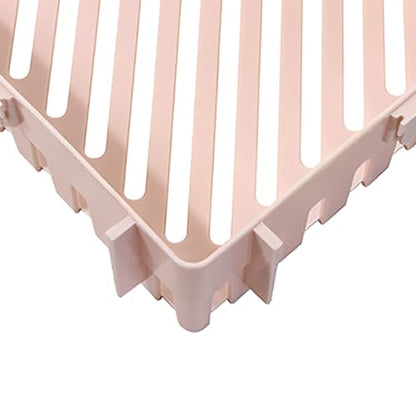 GLOGLOW Plastic Corner Shower Shelf Corner Shower Shelf, Triangular Wall Mounted Space Saving Bathroom Organizer for Bathroom Room Storage Daily Use