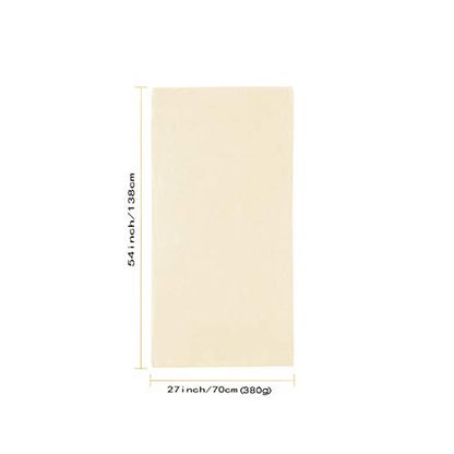 Xinrjojo Single Microfiber Bath Towel Bathroom Set Quick Dry Towels Super Soft Plush Highly Absorbent No Fading–Cream - color: Cream
