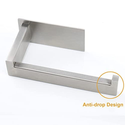 Hand Towel Holder+Toilet Paper Holder,Self Adhesive Tissue Holder Stainless Steel Rustproof Paper Roll Holder,Self Adhesive Hand Towel Ring, Thicken SUS304 Stainless Steel Hand Towel Bar.