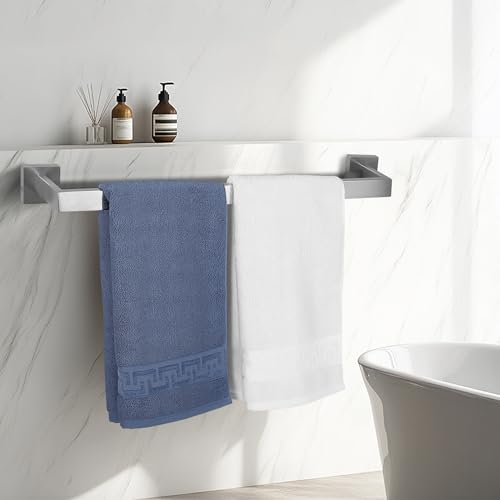 SEIDO 24 Inch Brushed Nickel Towel Bar, Heavy Duty & Rust-Proof 304 Stainless Steel Bath Towel Holder, Modern Square Wall Mounted Towel Rack for Bathroom, Kitchen, RV - color: Brushed Nickel, size: 24 Inch
