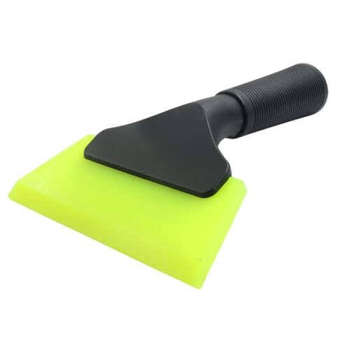 5 Inch Silicone Squeegee, Green | Non Slip Handle, Streak-Free Cleaning, For Car, Glass, Mirror, Shower, Door, Bathroom - color: Green