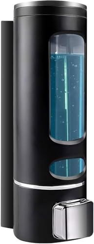 Shampoo and Conditioner Dispenser-400ML No Drill Shower Shampoo Dispenser | Shampoo Conditioner Body Wash Dispenser for Body Wash, Soap, Shower, Bathroom, Hotel, Kitchen - size: 400ML