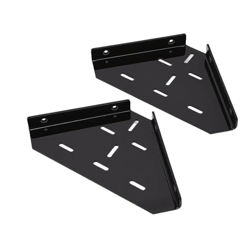 Brrnoo Shower Corner Shelf Matte Black Acrylic Wall Mounted Floating Shelf for Bathroom Kitchen Organizer Storage Space Saver Durable Rustproof Modern Stylish Design