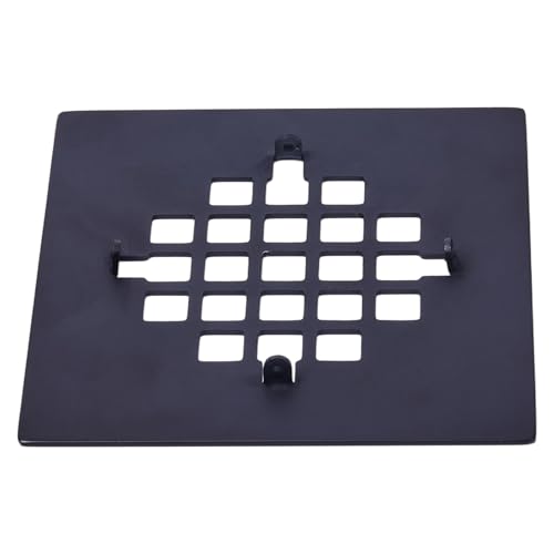 4-1/4 Inch Square Snap-in Shower Drain Oil Rubbed Bronze | 304 stainless steel Shower Strainer Grid, large flow anti-clog, 4.25 inch square size fits most household shower drains - color: Oil Rubbed Bronze