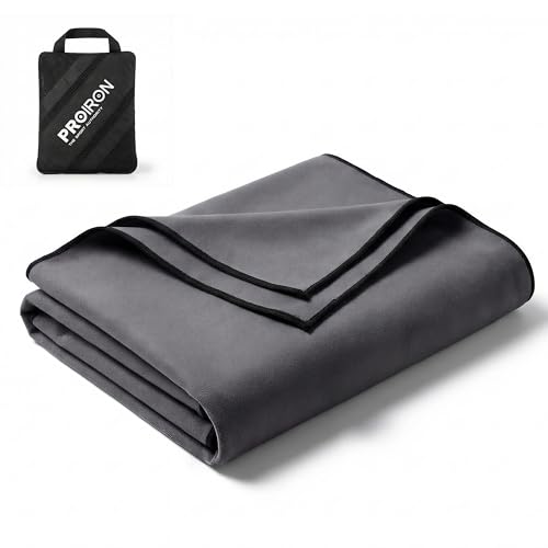 PROIRON Microfiber Towel,Quick Dry & Super Absorbent Towel,Travel & Gym & Camping Towel Lightweight for Swimming,Beach,Gym-32 x16“ - color: Dark Gray, size: 32"x16“