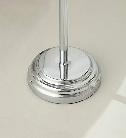 SunnyPoint Classic Bathroom Free Standing Toilet Tissue Paper Roll Holder Stand - color: Chrome