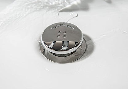 TubShroom and SinkShroom Drain Protectors Hair Catchers for Bathtubs and Sinks, Chrome - color: Chrome