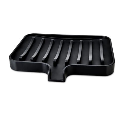 Matte Black Soap Tray- Soap Holder for Shower, Suction soap Holder, Self draining soap Dish for Shower, Black soap Dish, Saop Tray for Bathroom Sink