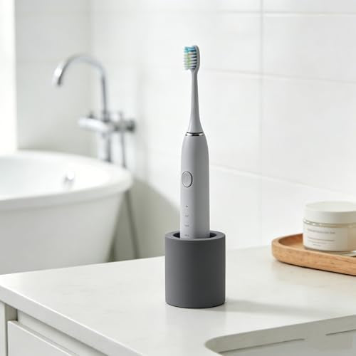 Toothbrush Holder | Diatomite Holder Stand for Bathroom Vanity Countertop Water Absorption Quick Drying Toothbrush Holder Stand