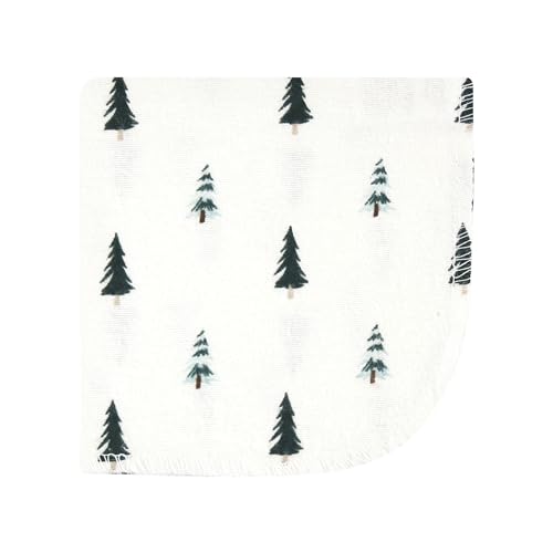 Hudson Baby Unisex Baby Flannel Cotton Poly Washcloths, Boy Woodland Pals 12Pk, One Size - color: Boy Woodland Pals 12pk