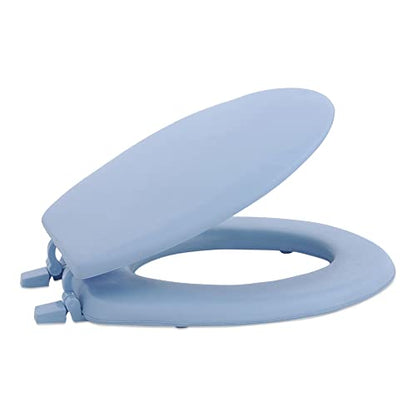 Soft Standard Vinyl Toilet Seat, Light Blue, 17 in - color: Light Blue, size: 17 Inch, style: Vinyl