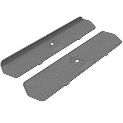 2 Pack Kitchen Faucet Sink Splash Guard, 24" x 5.6'' Upgrade Silicone Faucet Water Catcher Mat, Sink Draining Pad Behind Faucet, Rubber Drying Mat for Countertop, Bathroom, Farmhouse, RV (Grey) - color: Gray, size: 2 Pack