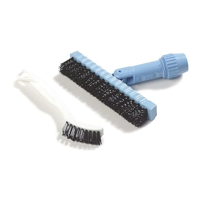 SPARTA Grout Brush with Stiff Nylon Bristles, 8 Inch, White | Flo-Pac, Stiff Crimped Nylon Bristles, 2.75-Inch Brush Section, Narrow Crevices, BPA Free - color: White, size: 8 Inches