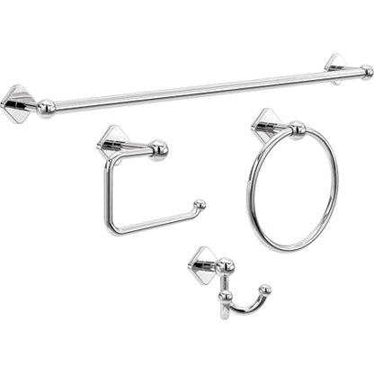 Franklin Brass Gainesville (1-Pack) Towel Hooks Polished Chrome Double Bathroom J Hooks Wall Mounted for Robes & Towels Hand Towel Hook Holder Kitchen, Bathroom Accessories GNV35-PC - color: Polished Chrome