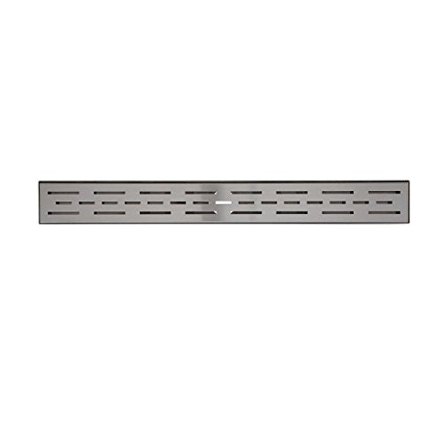 Signature Hardware 415626 Effendi 18" Linear Shower Drain with Flange - Brushed Stainless Steel