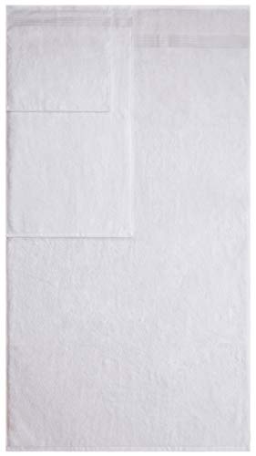 American Veteran Towel, 6 Piece Towel Set for Bathroom, 100% Cotton Turkish Bathroom Towels, 2 Bath Towels 2 Hand Towels 2 Washcloths, White - color: White, size: X Large 6 PC