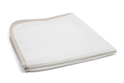 Autofiber No Streak Freak Microfiber Window and Mirror Waffle Towel - Pack of 3, White (16 inch x 16 inch) - color: White, size: 3 pack