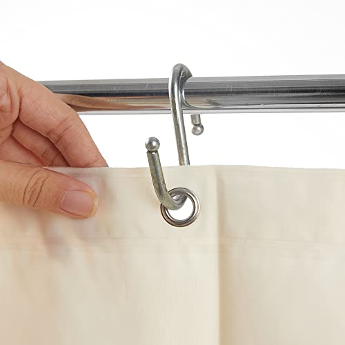 EHZNZIE Beige Shower Curtain Liner 72x72, PEVA Waterproof Bath Curtain, No Chemical Smell, 3 Weighted Magnets, Durable with Rustproof Metal Grommets - color: Beige, size: 72"W x 72"L (Pack of 1)