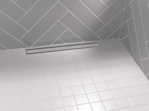 Delta Faucet 24-Inch Linear Shower Drain Wall Edge in Chrome - color: Chrome
