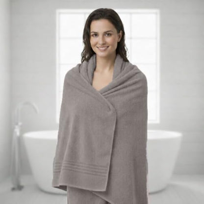 8 Piece Bath Towels for Bathroom - 100% Cotton, Soft Absorbent Bathroom Towels Set - 2 Extra Large Bath Towels, 2 Hand Towels & 4 Washcloths - Hotel Spa Thick Plush Towel, Silver Gray - color: Silver Gray (Pack of 8)