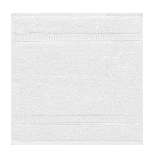 Supreme Terry 3-Piece 100% Turkish Cotton Towel Set, Hotel Quality Soft & Absorbent, 1 Luxury Bath Towel 1 Hand Towel 1 Washcloth-White - color: White, size: 3 Pcs Set