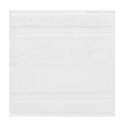 Supreme Terry 3-Piece 100% Turkish Cotton Towel Set, Hotel Quality Soft & Absorbent, 1 Luxury Bath Towel 1 Hand Towel 1 Washcloth-White - color: White, size: 3 Pcs Set