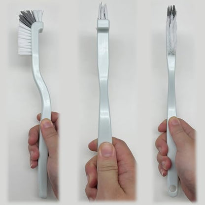Kitchen Scrub Brush, Angle Cleaning Brush, Right Angle Scrub Brush for Sink Household Dish Pot Pan Edge Corners, Upgraded Stiff Brushes for Small Spaces Deep Cleaning with Stiff Bristles