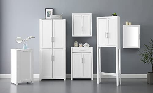 Crosley Furniture Savannah Wall Mounted Bathroom Storage Medicine Cabinet with Shelves, White - color: White, style: Wall Cabinet