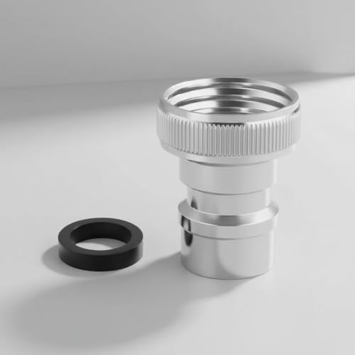 Universal Faucet Adapter Kit with Snap-On Design | 15/16”-27 Male to 55/64”-27 Female Thread Converter for Portable Dishwasher/Sink Hose/Aerator