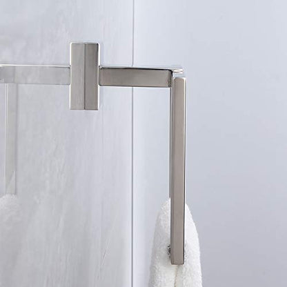 Towel Ring Hand Towel Holder for Bathroom Hand Towel Racks Wall Mount Simple Square Towel Hanger Heavy Duty SUS 304 Stainless Steel, Polished Finish - color: Polished