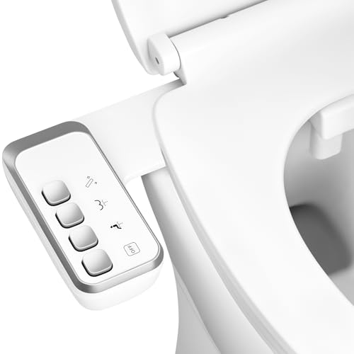 Bidet Attachment for Toilet,Independent Adjustable Water Pressure | Daxsysy Bidet For Toilet,Self Cleaning Non-Electric Bidet Toilet Seat Attachment,Fresh Water Bidet Toilet Seat, White - color: A1-Bidet Attachment