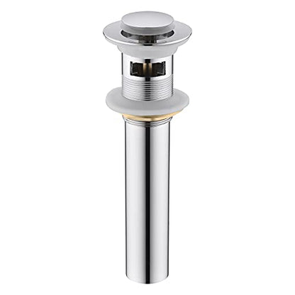 CREA Bathroom Sink Drain Chrome, Sink Stopper Pop Up Drain for Bathroom Vanity Kitchen Sink with Overflow - color: Chrome
