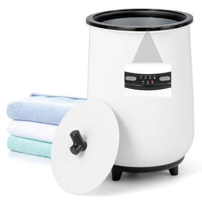 ERGOMASTER Towel Warmer Bucket, Heated Towel Warmer, Electric Towel Heater with Temperature Control and Timer, 23L Large Capacity Freestanding Hot Towel Warmer for Bathroom Spa Salon Hotel (Black) - color: Black