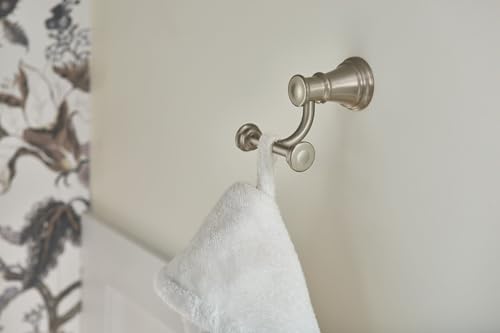Moen Belfield Brushed Nickel Belfield Double Robe Hook, YB6403BN - color: Brushed Nickel