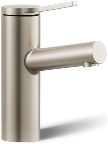 Kohler K-35048-4-BN Elate® Single-Handle Bathroom Sink Faucet, Bathroom Faucets, 1.2 GPM, Vibrant Brushed Nickel - color: Vibrant Brushed Nickel, size: 1.2 GPM
