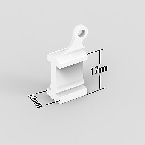 End Covers For Curtain Track Accessories | Plastic PVC, ABS White CeilingRail End Cap For Window Door Curtain, Shower Room Divider, RV - size: End covers