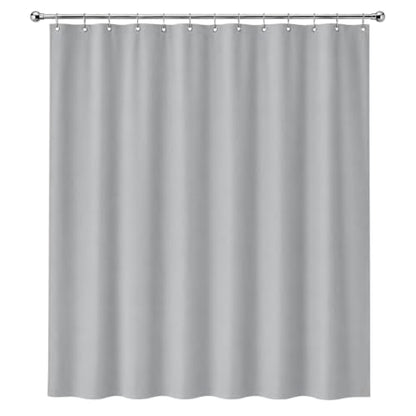 Dependable Industries inc. Essentials Premium 6 Guage PEVA Shower Curtain Liner - PVC Free Magnetized Bottom Odorless with Rustproof Grommets (Silver) - color: Silver