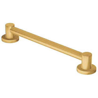 Moen YG0418BG Bathroom Safety 18-Inch Stainless Steel Modern Bathroom Grab Bar, Brushed Gold - color: Brushed Gold