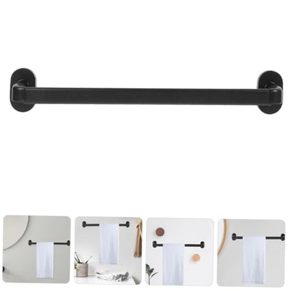 PRETYZOOM 1 Sets Heavy Duty No Drill Bath Towel Rack Adhesive Wall Mounted Grab Bar Storage for Bathroom and Kitchen Organization