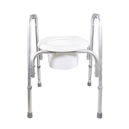 PCP Raised Toilet Seat and Safety Frame, Pre-Assembled Tool Free, Secure Adjustable Height, Made in USA, Regular - size: Regular
