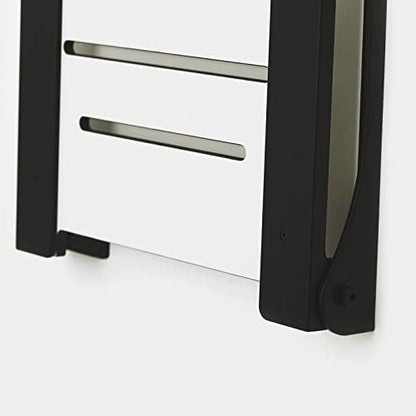 Seachrome SHAF-185155-PWS-S-MB Shower Bench Seat, White - color: White Seat With Matte Black Frame