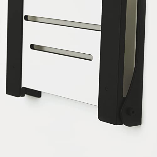 Seachrome SHAF-185155-PWS-S-MB Shower Bench Seat, White - color: White Seat With Matte Black Frame