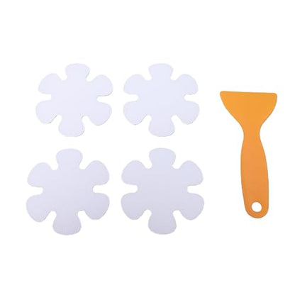 Zopsc Non Slip Bathtub Stickers, 24 Pcs Transparent Shower Decals with Scraper, Anti Slip Safety Treads for Bathtub Shower Floor, for Kids Elderly