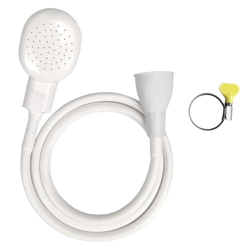 Soerreo Sink Spray Rubber Hose, Portable Rubber Hose Nozzle, Shampoo Sprayer, Easy to Use, Suitable for People or Pets - size: 0.017-0.023 m