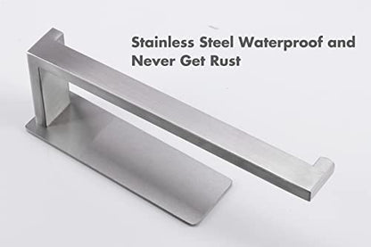 Hand Towel Holder, Strong Self Adhesive Hand Towel Ring, Thicken SUS304 Stainless Steel Hand Towel Bar/Rack, No Drilling Modern Hand Towel Hanger (Brushed Nickel, 9 in) - color: Brushed Nickel, size: 1 Pack 9 In