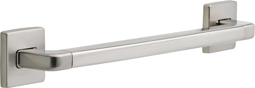 DELTA FAUCET 41918-SS Angular Modern Grab Bar, 18-Inch, Stainless, Brilliance Stainless Steel - color: Brilliance Stainless Steel, size: 18 Inch
